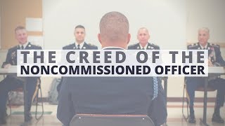 The NCO Creed
