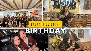 50th BIRTHDAY DAY || BASANTI DD || 9th NOV || BLACK & GOLD THEME ||