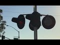 amtrak pacific surfliner 6901 northbound at rosecrans ave. railroad crossing santa fe springs ca