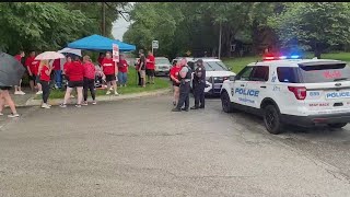 Teacher hit by car during picket in Youngstown