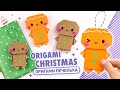 Origami Paper Gingerbread man | DIY Christmas Decoration Ideas