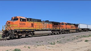 BNSF 5329 Southbound Intermodal into Pueblo, Colorado!