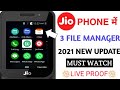 jio phone new update today/jio phone me 3 file manager /#jiophone/#shorts/#jiophonenewupdate