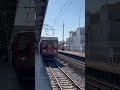 本日の東武越生線　越生駅　81107f ツートンカラー・jr八高線 キハ111 208同時入線