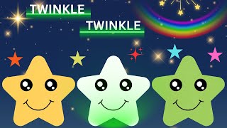 Soothing Lullaby🌟 | Twinkle Twinkle for Toddlers🌟Best Nursery Rhyme | Shooting Star | Cartoon