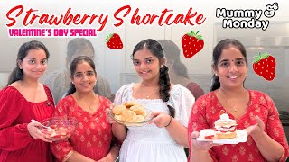 amma tho strawberry shortcake: valentines day special with jam recipe || Telugu Vlogs in USA || A\u0026C