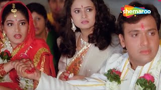 दुश्मनो ने मिल के रोकी गोविंदा और सोनाली की शादी | Action Hit Bollywood Movie | Aag 1994