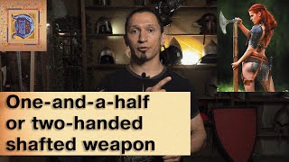 Technical requirements for weapons for professional HMB fighters. one-and-a-half, two-handed shafted