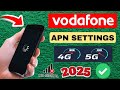 ⚡ Vodafone APN Settings😱2025 Vodafonr New APN setting | Boost Your Internet Speed Fast vofafone