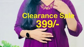 Clearance Sale🥳 399/- 3 piece set | Kurthis|🚚🚚All India Freeshipping 🚚🥰🥳