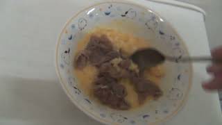 2025年2月8日のおうち玉子かけ御飯肉と海のTちゃま俱楽部