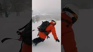 【NISEKO】北海道ニセコ アンヌプリ国際スキー場 パウダーボード カービング【GoPro】#shorts