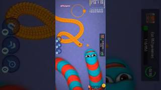 🐍WormsZone.io ❤001 Slither Snake Top01 _Best World Record Snake Epic cacing WormsZoneio #161 #shorts