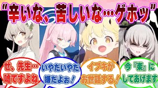 【SS】「辛いな…苦しいな」と言いつつ、クッソ不味い風邪薬を飲んでむせた瞬間をブルアカ生徒に目撃されて誤解された先生に対する反応集【ブルアカ/まとめ/反応集】