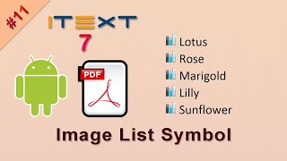 Use image as List Symbol | iText 7 Android and Java tutorial | itext 7 PDF Tutorial | iText 7 List