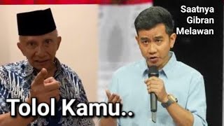 GIBRAN HABIS KESABARANNYA KARENA DIHINA DAN DICACI MAKI AMIN RAIS TERUS MENERUS MASALAH FUFUFAFA