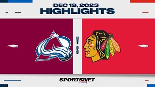 NHL Highlights | Avalanche vs. Blackhawks - December 19, 2023