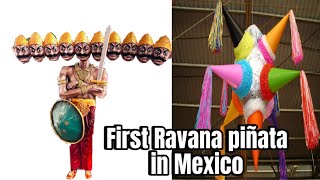 First Ravana Piñata in Mexico in the international fair of piñata #feriainternacionaldelapiñata