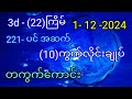 3d-(22)ကြိမ် - 221 -အောင်ပင် ပြီး ဆက်ပေးသော (10)ကွက်လိုင်း ချုပ် တကွက်ကောင်း စိတ်ကြိုက်  ဝင်ယူပါ။