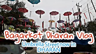 Umbrella Street In Bagarkot DHARAN | Dharan Vlog  | Cold Weather | Sekuwa and Restaurants |