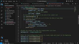 Inserting a Node at the End of a Linked List in Python