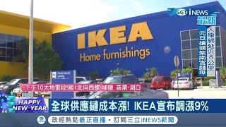 家居龍頭也扛不住原物料上漲...全球平價家具品牌IKEA 宣布調漲產品售價 平均漲幅高達\