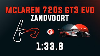 Zandvoort 1:33.8 - Mclaren 720S GT3 EVO - GO Setups | ACC 1.9.3