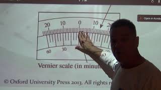 Constructing a protractor Vernier scale