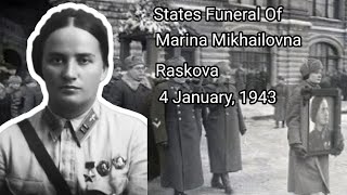 States Funeral of Marina Mikhailovna Raskova ( 4 January, 1943 ).