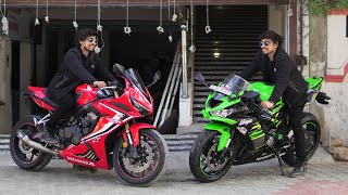 CBR650R vs Ninja ZX-6R | Full Throttle!