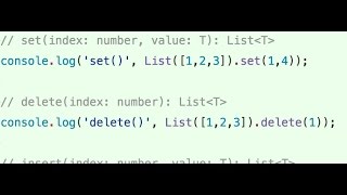 ImmutableJS API list / map part 2 - ProgrammingTIL 58 ImmutableJS tutorial video screencast 0009