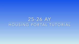 25-26 Room Selection Tutorial