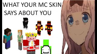 what your minecraft skin says about you