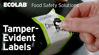 Tamper-Evident Labels by Ecolab