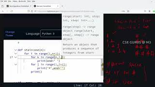 7.Stair case in python