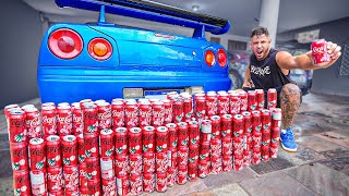 PAREDAO DE COCA COLA VS MEU SKYLINE R34 INSANO !