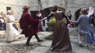 Medieval dance teaching