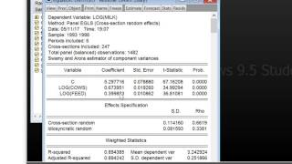 The Hausman test for random effects