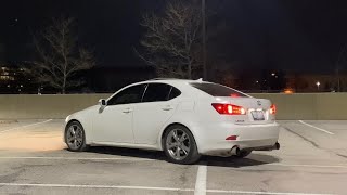 Lexus IS350 HKS Catback Exhaust \u0026 Resonator Delete - Two-Step Revs + Driving/Cruising