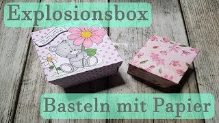 DIY ✿ Explosionsbox ✿ Basteln mit Papier ✿ Geschenkidee ✿