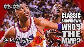 Michael Jordan vs Charles Barkley Highlights Bulls vs Suns (1992.11.22)-62pts Total! MVP SHOWDOWN!