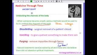 Medicine Through Time - Ancient Egyptian - Natural Beliefs and Treatments