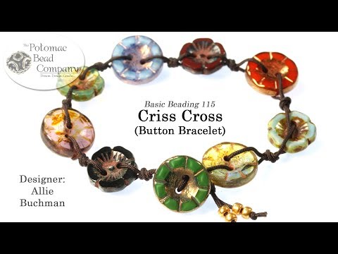 Criss Cross Button Bracelet (Fun & Easy DIY Tutorial) Criss Cross Button Bracelet (Fun & Easy DIY Tutorial)