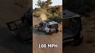 Land Rover Defender 110 vs Bollard - BeamNG.Drive