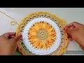 thalposh mandala doily table cover wool rumal बहोत ही सुंदर पायदान डिज़ाइन with english subtitles