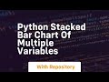 python stacked bar chart of multiple variables