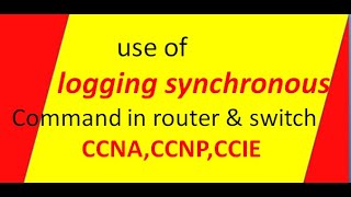 logging synchronous command