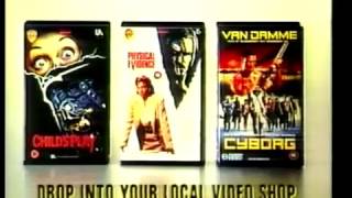 Drop In to your Video Rental Store 3 New titles to Rent (VHS Capture)