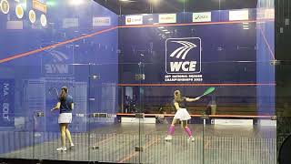 S.Ep 500 Ainaa Amani v Aira Azman (British Junior Open Finalists) Wce Squash Nationals, P1, 2023