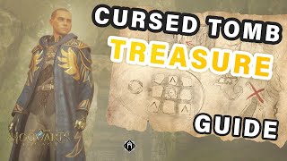 How to use the Mysterious Map Fragment | Cursed Tomb Treasure Quest Guide ► Hogwarts Legacy